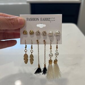 Fashion Earrings NEW 6 pairs